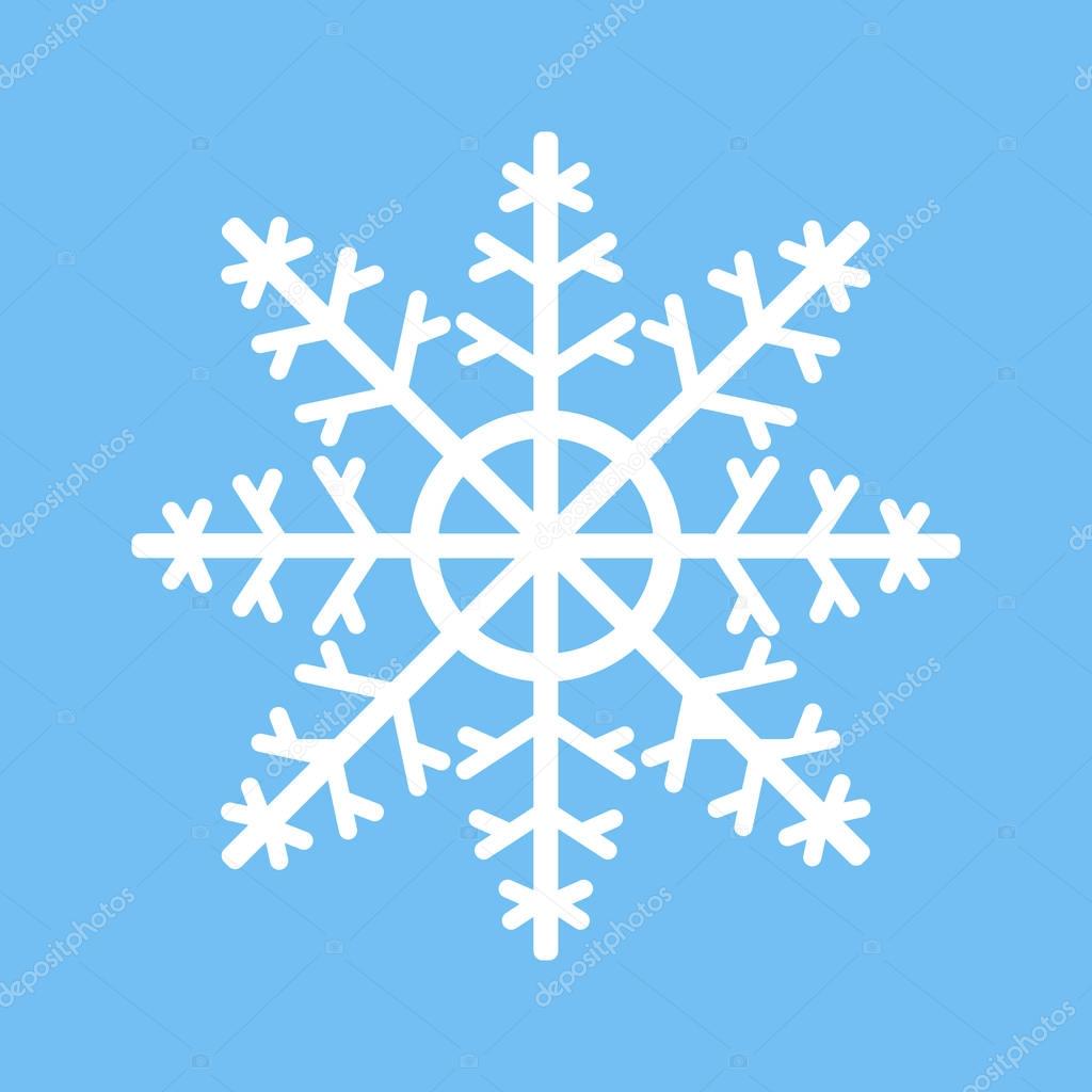 Snowflake icon vector.