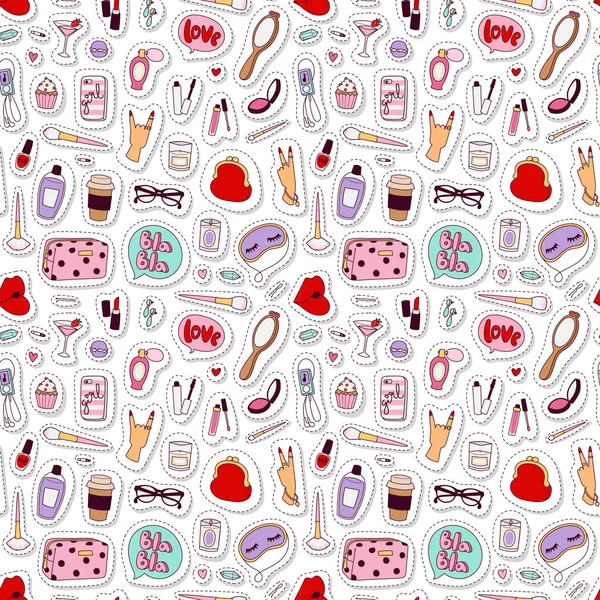 Cosmetic pattern vector. — Stock Vector