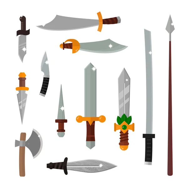 Knifes weapon vector illustration. — Stock Vector