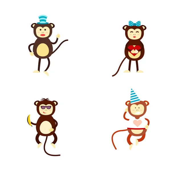 Εικονογράφηση φορέας μαϊμού. — Διανυσματικό Αρχείο