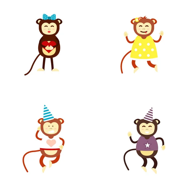 Ilustração do vetor macaco . —  Vetores de Stock