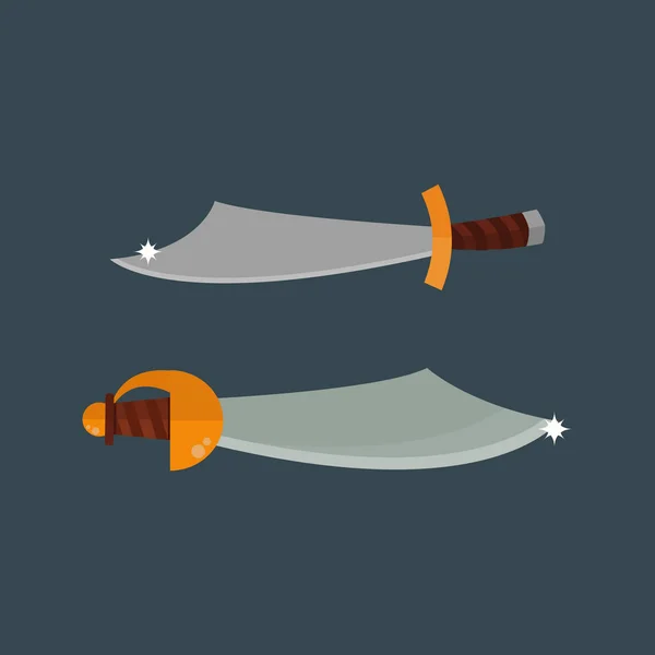 Knifes arma vetor ilustração . —  Vetores de Stock