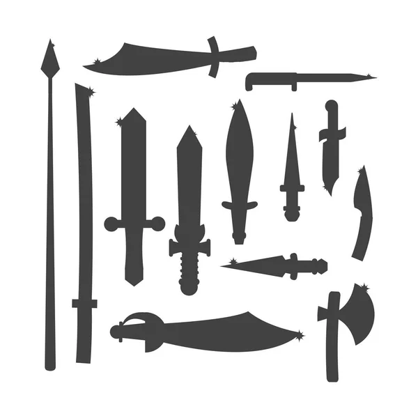 Illustration vectorielle d'arme de couteaux . — Image vectorielle