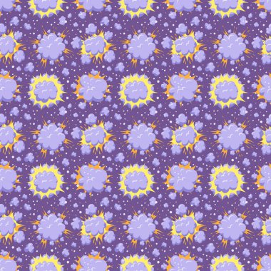 Boom simgeler seamless modeli patlama.