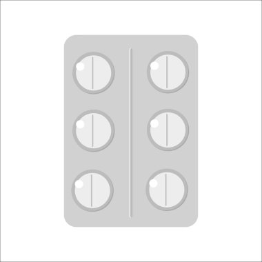 Tablet hap vektör çizim.