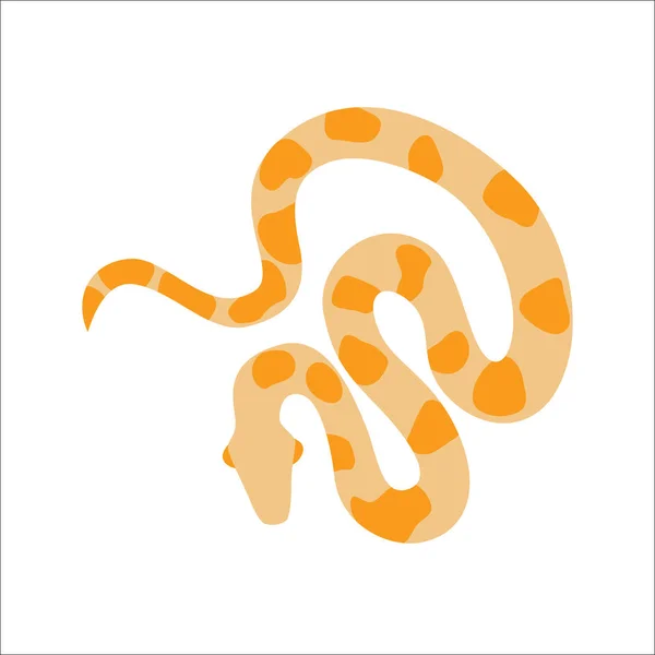 Serpent python dessin animé vecteur . — Image vectorielle