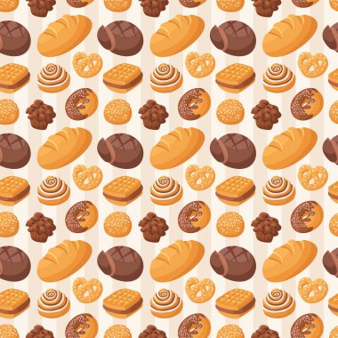 Fırın Dikişsiz desen vektör.