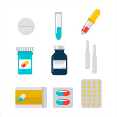 Tablet hap vektör çizim.