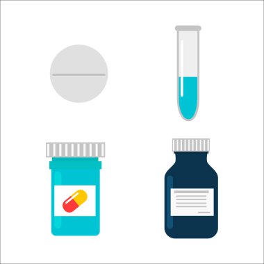 Tablet hap vektör çizim.