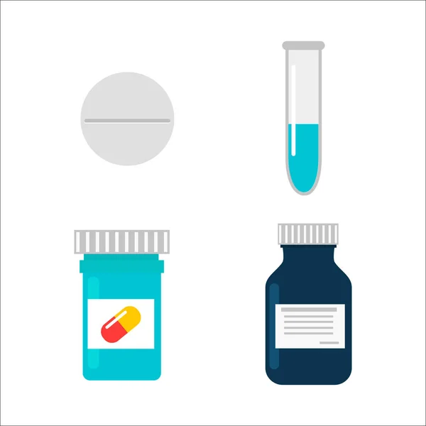 Comprimidos de comprimidos ilustração vetorial . —  Vetores de Stock