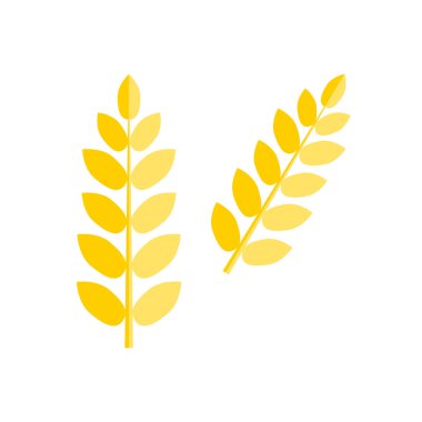 Kulak buğday izole vektör.