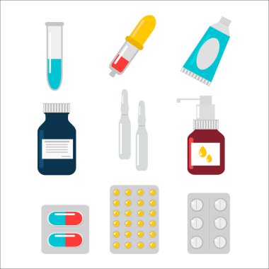 Tablet hap vektör çizim.