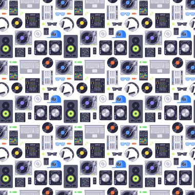 Müzik konsepti seamless modeli.