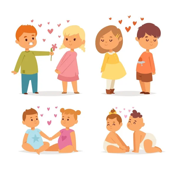 Couple in love vector set. — Stock Vector