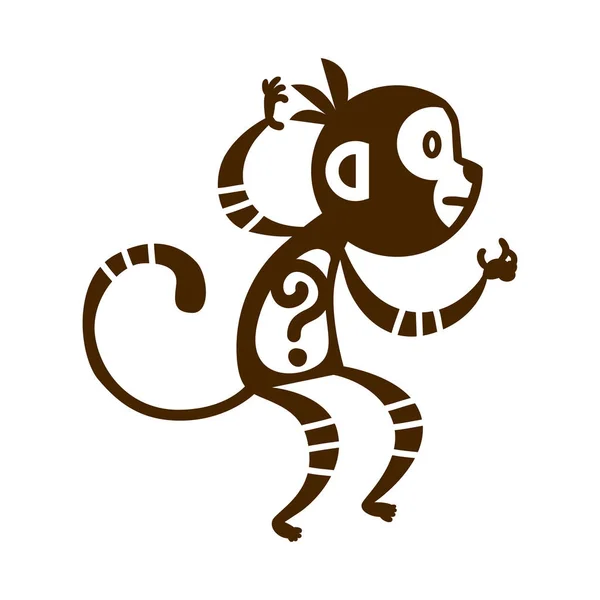Εικονογράφηση φορέας μαϊμού. — Διανυσματικό Αρχείο