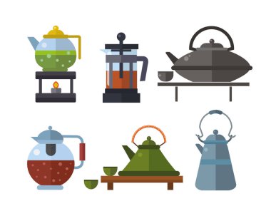 Çay töreni geleneksel Asya içki vektör çizim.