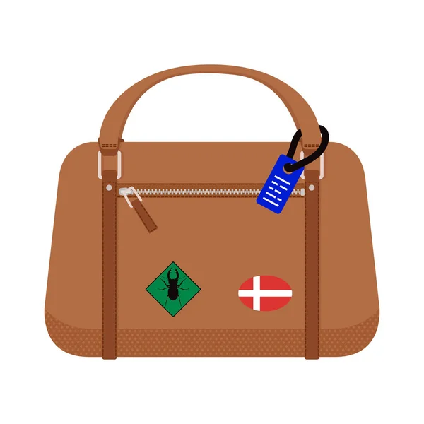 Viaje maleta viaje bolsa vector . — Vector de stock