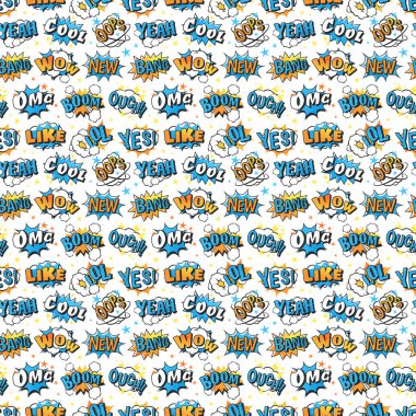 Boom simgeler seamless modeli patlama.