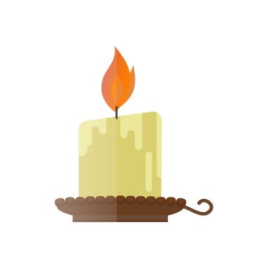 Vektör mum romantik mum parti dekorasyon.