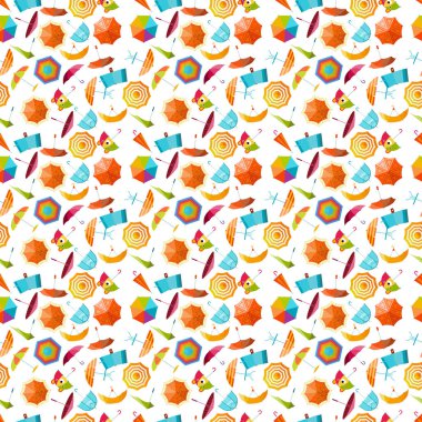 Şemsiye vektör seamless modeli.