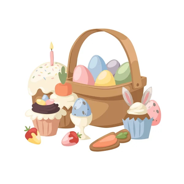 Easter holiday vector illustration — Stock Vector