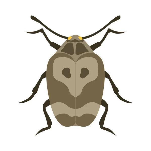 Insect icon flat isolated vector illustration. — Stock Vector