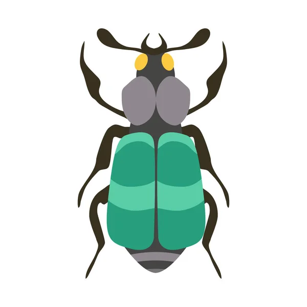 Insect icon flat isolated vector illustration. — Stock Vector