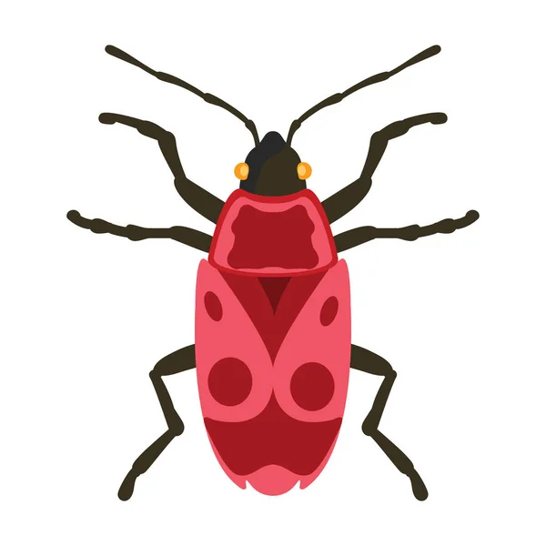 Insect icon flat isolated vector illustration. — Stock Vector