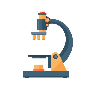 Mikroskop bilim alanı bulma araç vektör çizim.