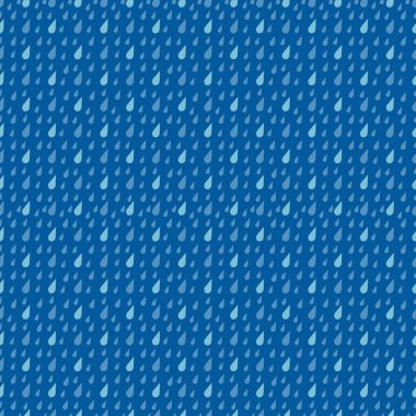 Dikişsiz desen vektör yağmur damlaları