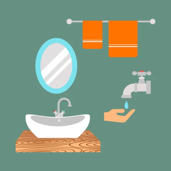 Ikony łazienka kolorowy zestaw z kolekcja higieny procesu wody oszczędności symboli i czyste gospodarstwa domowego prania czyszczenia piękna suszarka do ilustracji wektorowych. — Wektor stockowy