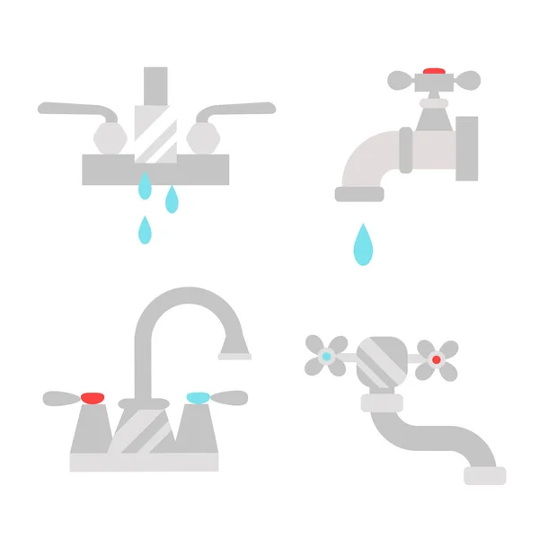 Bathroom shower icons with process water savings symbols concept hygiene collection and clean household washing silver dryer vector illustration. — Stock Vector