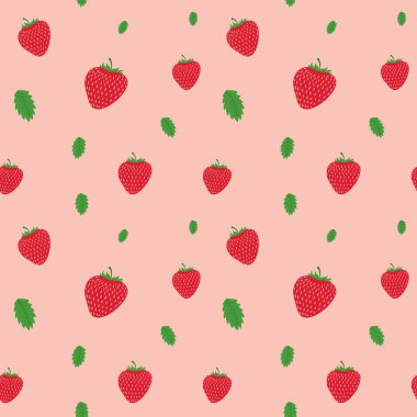 Meyve çilek sorunsuz desenler vektör