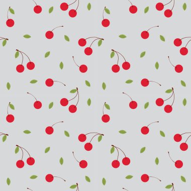 Meyve kiraz sorunsuz desenler vektör