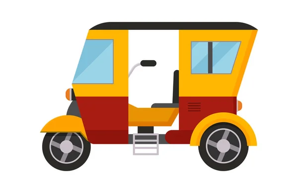 Gele taxi bus vectorillustratie geïsoleerd auto stad reizen taxi vervoer verkeer straat wiel service symbool pictogram passagier auto verkeersbord — Stockvector