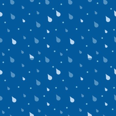 Dikişsiz desen vektör yağmur damlaları
