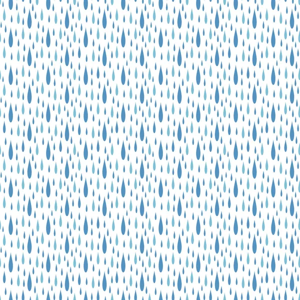 Motif gouttes de pluie vecteur sans couture — Image vectorielle