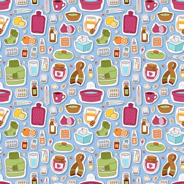 Grip grip simgeler vektör seamless modeli