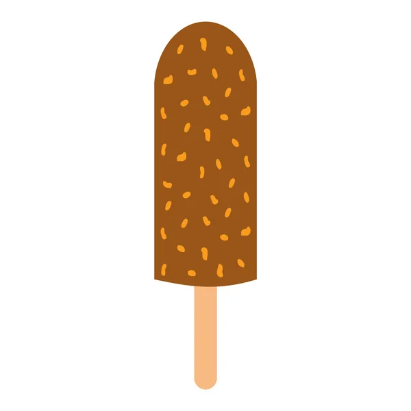 Набор векторной иллюстрации мороженого иконка изолированный мультяшный шоколадный десерт сладкий холодный закуска вкусные фрукты замороженные конфеты дизайн вкусный — стоковый вектор