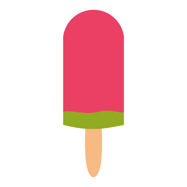 Owocowe lody wektor ikona ilustracja na białym tle kreskówka deser słodkie przekąski zimne wanilia smaczne mrożone candy smak projekt pyszny bar party pink — Wektor stockowy