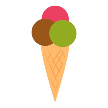 dondurma tatlı vektör çizim çikolata gıda tatlı soğuk izole simgesi karikatür gofret gözleme çikolata çikolata donmuş koni lezzetli meyve snack