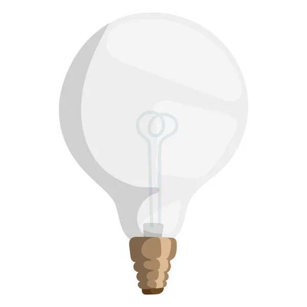 Lampe de dessin animé vecteur illustration lampe lumière isolée dessin ampoule objet électricité équipement électrique lumineux décoration icône puissance forme — Image vectorielle
