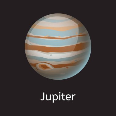 Yüksek kaliteli alanı gezegen gökada astronomi Jüpiter Evren Bilim Evren vektör çizim yıldız.