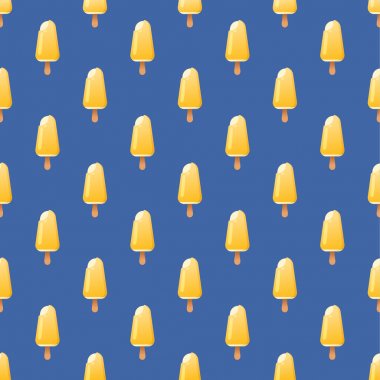 çizgi film tatlı şeker lezzet tasarım parti turuncu bar lezzetli dondurulmuş izole meyve dondurma Dikişsiz desen arka plan vektör illüstrasyon simge