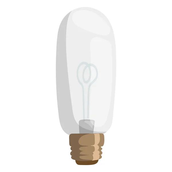 Lampe de dessin animé vecteur illustration lampe lumière isolée dessin ampoule objet électricité équipement électrique lumineux décoration icône puissance forme — Image vectorielle