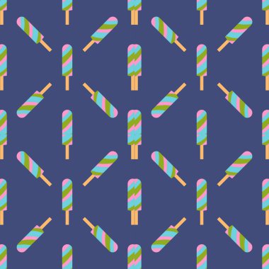 dondurma Dikişsiz desen arka plan meyve vektör çizim