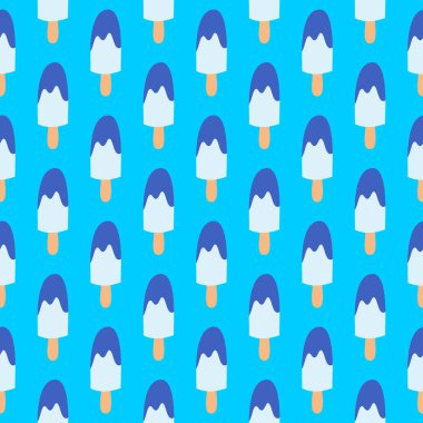 dondurma Dikişsiz desen arka plan meyve vektör çizim