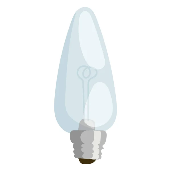 Lámpara de dibujos animados vector ilustración lámpara luz diseño aislado dibujo bombilla objeto electricidad equipo eléctrico brillante decoración icono poder forma — Vector de stock