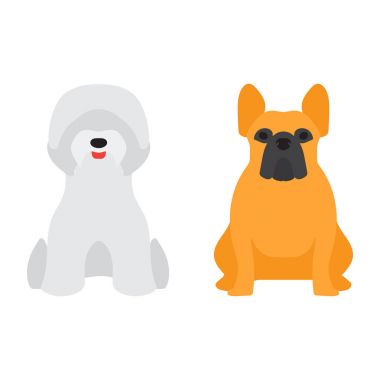 Komik karikatür köpek karakteri ekmek karikatür köpek dostu sevimli köpek vektör çizim.