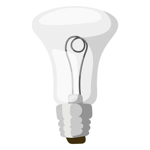 Lampada a fumetti vettore illustrazione lampada luce isolato disegno lampadina oggetto elettricità attrezzature elettrico luminoso decorazione icona potenza forma — Vettoriale Stock